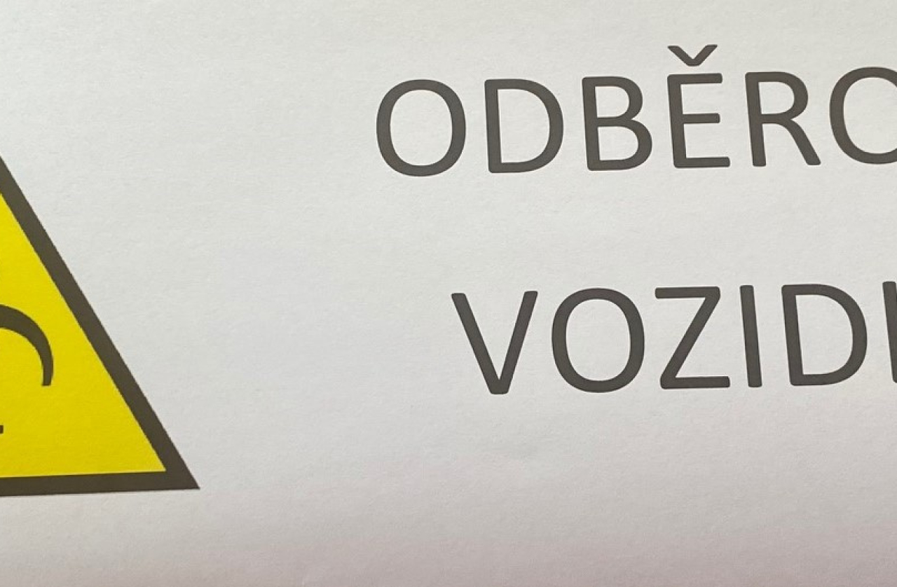 Označení odběrové vozidlo 
